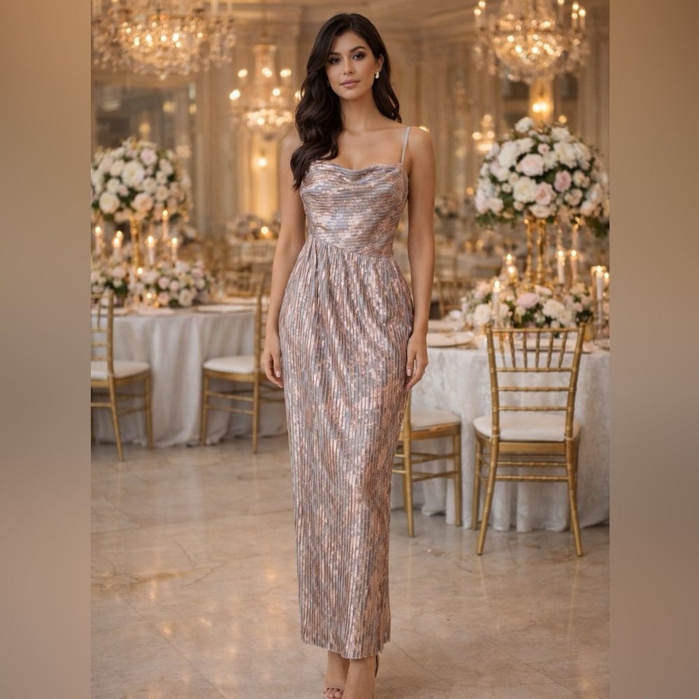 Elegant Metallic Gown